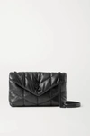 SAINT LAURENT LOULOU PUFFER TOY QUILTED LEATHER SHOULDER BAG