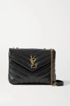 SAINT LAURENT LOULOU SMALL QUILTED LEATHER SHOULDER BAG