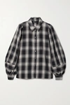MOTHER OF PEARL TEGAN CHECKED LYOCELL SHIRT