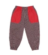 GUCCI HOUNDSTOOTH COTTON PANTS,P00498812