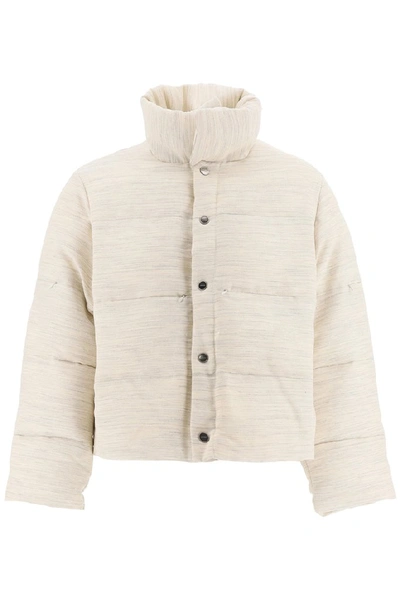 Jacquemus La Doudoune Oversized Puffer Jacket In Neutrals