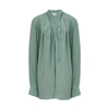 VICTORIA BECKHAM LONG-SLEEVE SILK SHIRT