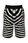 BURBERRY BURBERRY ZEBRA JACQUARD SHORTS