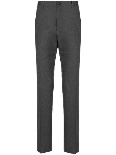 Kent & Curwen Straight-leg Tailored Trousers In Grey
