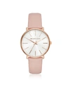 MICHAEL KORS WOMENS ROSE GOLD-TONE AND BLUSH LEATHER PYPER WATCH,11495780