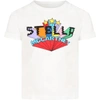 STELLA MCCARTNEY WHITE T-SHIRT FOR KIDS,11494952