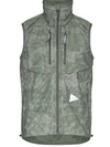 AND WANDER CAMOUFLAGE-PRINT SLEEVELESS VEST