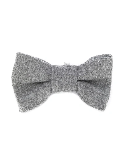 Il Gufo Kids' Knitted Bow Tie In Grey