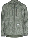 AND WANDER CAMOUFLAGE-PRINT HOODED JACKET