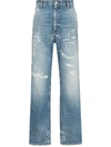 GUCCI DISTRESSED-EFFECT STRAIGHT-LEG JEANS