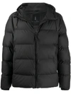 Rains Quilted Puffer Jacket In Black