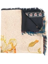 PIERRE-LOUIS MASCIA ALL-OVER FLORAL EMBROIDERED SCARF