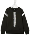 Neil Barrett Camouflage Tape Cotton Sweatshirt In Green