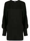 Simonetta Ravizza Fitted Cuff Blouse In Black