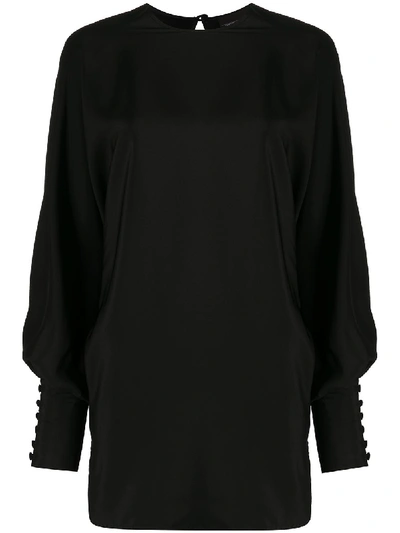 Simonetta Ravizza Fitted Cuff Blouse In Black