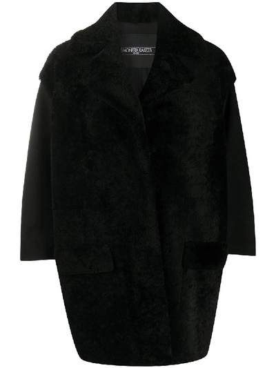 Simonetta Ravizza Vivyan Shearling Coat In Black