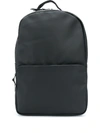 Rains Field Black Rubberised Backpack