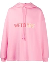 WE11 DONE LOGO PRINT HOODIE