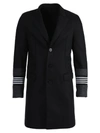 NEIL BARRETT TRAVEL STRIPED KNITTED JACKET,0A2247CE-CD77-6103-0E0B-58B6F97244FC