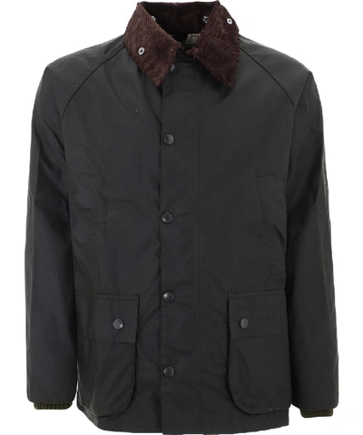 Barbour Green Cotton Outerwear Jacket In Grey