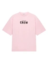 BALENCIAGA PINK CREW T-SHIRT,3EB9A245-1F72-EC1D-036E-A49C5623287B