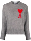 AMI ALEXANDRE MATTIUSSI OVERSIZED AMI DE COEUR JUMPER,7E582CE0-AE99-A58D-4780-C2E8EABAFEE5