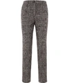 DOLCE & GABBANA BROWN WOOL PANTS,9B4E48FB-DE54-D8EB-EAA7-90CA4FE635E4