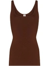 Totême Brown Urda Tank Top In Brown