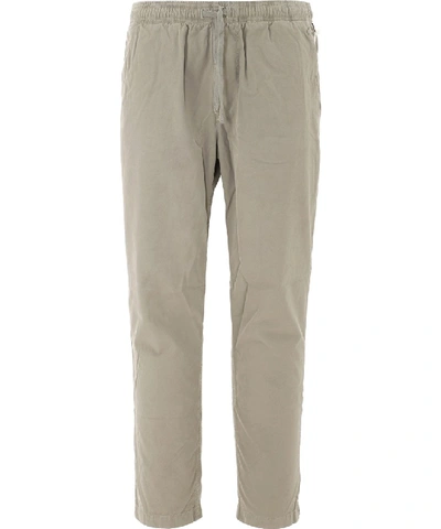 Save Khaki United Cozy Slim-fit Garment-dyed Cotton-poplin Drawstring Trousers In Neutrals