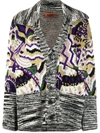 MISSONI INTARSIA KNIT BUTTONED CARDIGAN,C8976FC3-3B32-680A-6D1C-894B1489325D