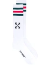 OFF-WHITE EXTRA LONG SPORTS SOCKS,D09F1BD2-B6E1-E707-315B-DC75634DF1AF