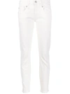 R13 Skinny Boyfriend Jeans In White