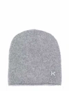 KENZO CASHMERE TURTLEDOVE LOGO EMBROIDERY HAT,C1DE2900-1103-AEF5-643D-E58B39B2534B