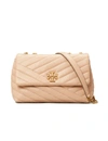 Tory Burch Kira Small Chevron Leather Shoulder Bag In Pink