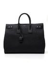 SAINT LAURENT BLACK LEATHER BRIEFCASE,B7C88399-9935-3C48-A379-0A9754301D5E