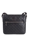 GUCCI BLACK LEATHER SHOULDER BAG,B90EF95B-35CE-9B00-A2C4-0718DE8B93F0