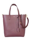 Saint Laurent Burgundy Toy North/south Shopping Tote In Burgundy