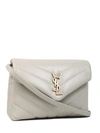 SAINT LAURENT LOULOU TOY WHITE LEATHER SHOULDER BAG,83990101-D7A6-DCB3-D958-BDC568CA95FC