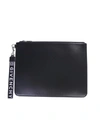 GIVENCHY BLACK COTTON CLUTCH,2D33342C-CA40-C9E2-4ADD-7D8F08A52176