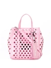 MARC JACOBS TAG TOTE PINK LEATHER TOTE,0E9FCA24-A7A0-3864-D018-C10F00D33D32