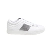 JIMMY CHOO HAWAII WHITE LEATHER SNEAKERS,867AF7AA-0E4E-5C61-F854-547449850FDB