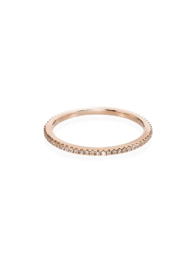 Rosa De La Cruz 18kt Yellow Gold Diamond Encrusted Eternity Stacking Ring In Not Applicable