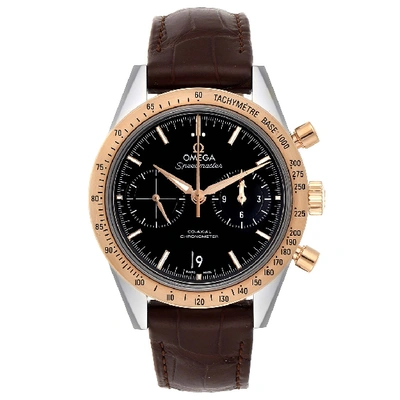 Omega Speedmaster Steel Rose Gold Watch 331.22.42.51.01.001 Box Card In Not Applicable