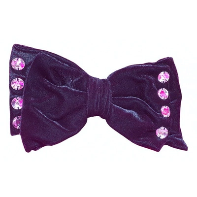 Pre-owned Miu Miu Black Crystal Hair Accessories