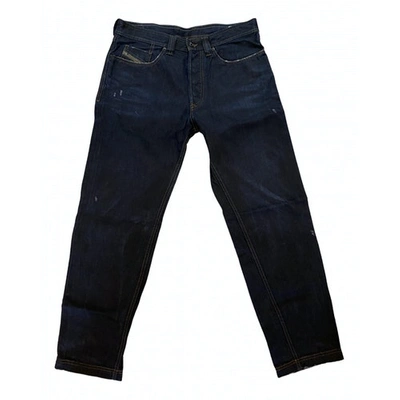 Pre-owned Diesel Black Gold Blue Cotton Jeans