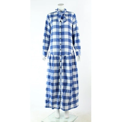 Pre-owned Mara Hoffman Blue Cotton Dress