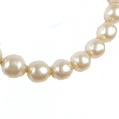 Pre-owned Chanel White Pearl Necklace