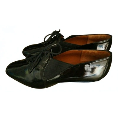 Pre-owned Vogue Black Patent Leather Flats