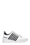 DSQUARED2 251 SNEAKERS IN WHITE LEATHER,11496918