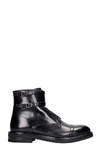 MALONE SOULIERS GEORGE ANKLE BOOTS IN BLACK LEATHER,11496860